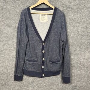 Urban Pipeline Mens Large Cardigan Blue Button Grandpa Academia‎ Preppy